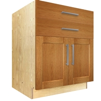 2 door 2 drawer base cabinet