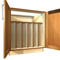 2 door base cabinet with TRAY DIVIDERS