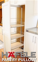 1 door PANTRY cabinet with pullout (HAFELE pantry pullout, shelves included)